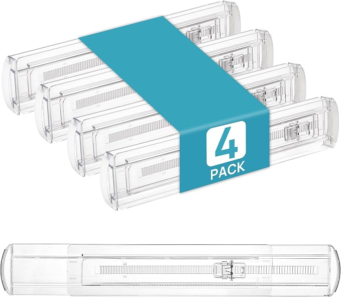 Vtopmart 4 Pack Shallow Drawer Dividers, 2.36" High 12.67"-21.14" Adjustable by Vtopmart