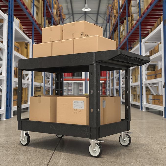 Heavy Duty Flat Top Utility Cart - Image 5
