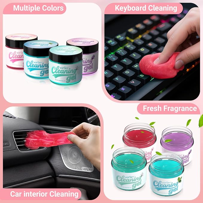 ASFSKY Car Cleaning Gel Cleaning Putty Universal Dust Cleaning Car Interior - Image 5