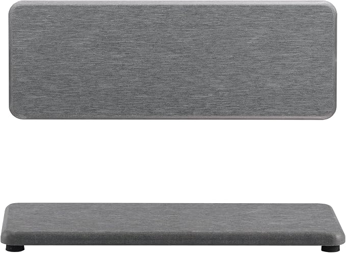 2 Pcs Water Absorbing Stone Trays, Kitchen/Bathroom Sink Soap Dish, Diatomite by NiuYichee
