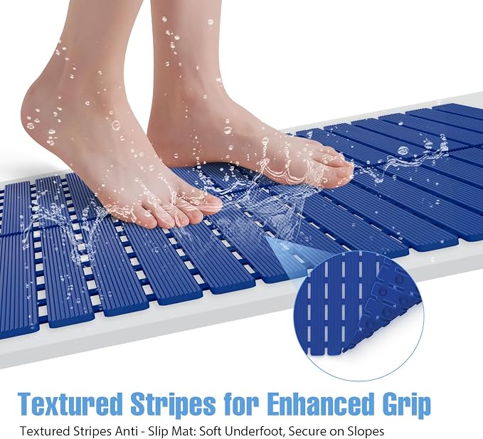 Shower Mat Non-Slip Bath Mat for Tub Floor & Stall - Image 4