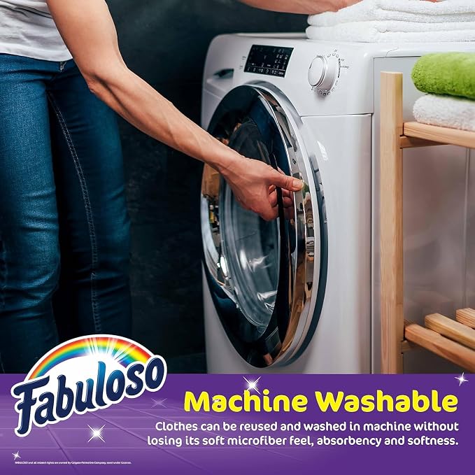Fabuloso Microfiber Cleaning Cloths, Rainbow - Image 4