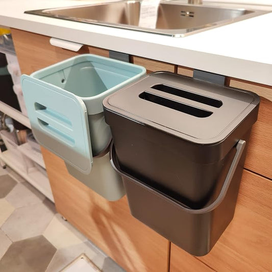 stonespace Kitchen Compost Bin for Countertop, Hanging Small Trash Can by stonespace