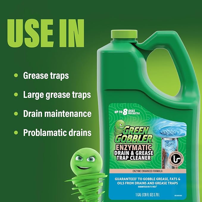 Green Gobbler Enzyme Drain Cleaner | Controls Foul Odors & Breaks Down Grease - Image 3