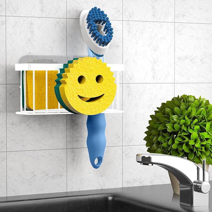 Sponge Holder Smiley Face, Sink Caddy, Sink Organizer - Image 6