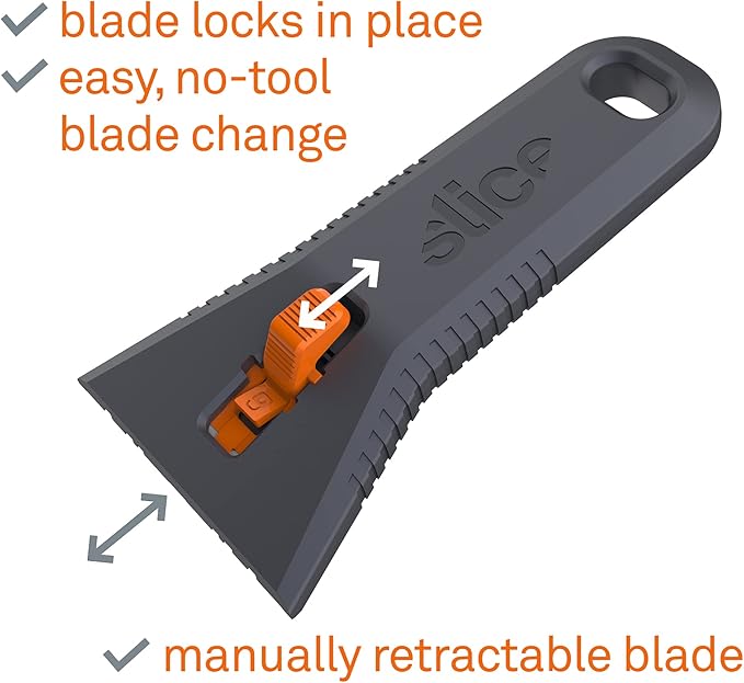 Slice 10591 Manual Utility Scraper, Locking Ceramic Blade, Rust Free, Finger - Image 3