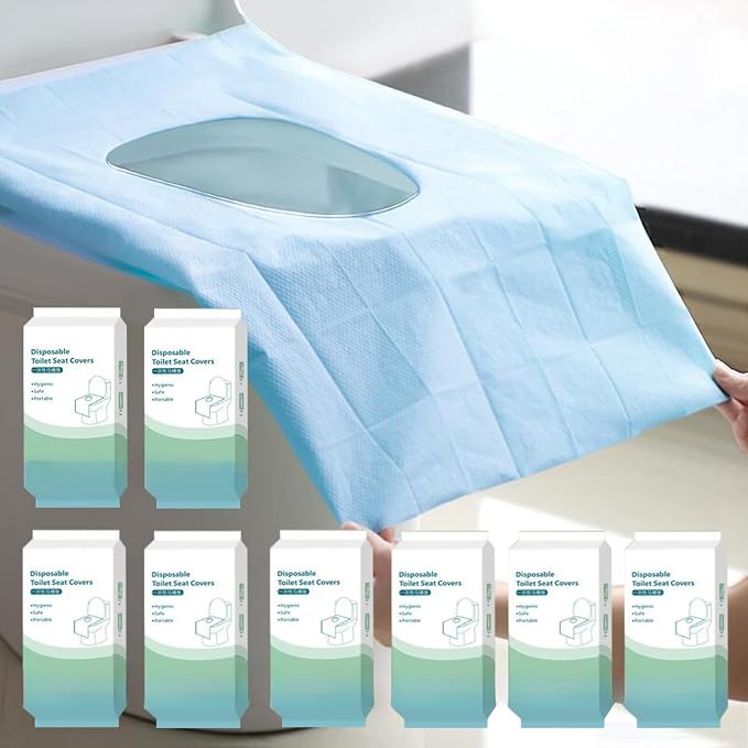 80 Pack Toilet Seat Covers Disposable 16x24 Inch XL Portable Toilet Liners by RGQPHANTOM