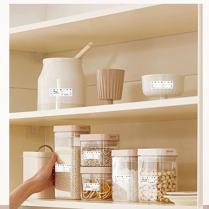 STARLIBOO Removable Multicolor Labels, Blank Stickers - Image 6