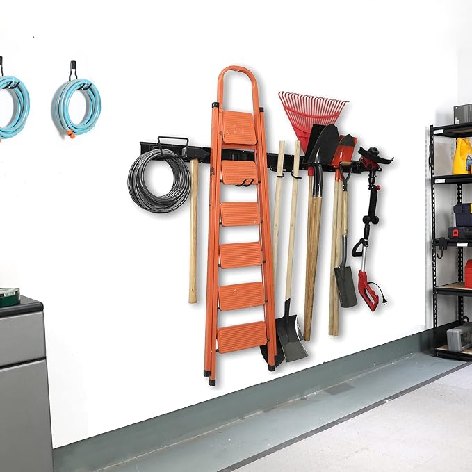Wallmaster 15 PCS Tool Storage Rack, Garage Storage Wall Mount Organizer Garden - Image 2