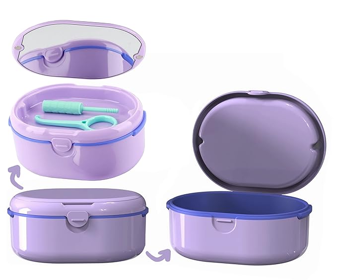 MURRI&MURRDI Retainer Case, Denture Bath Box by MURRIMURRDI