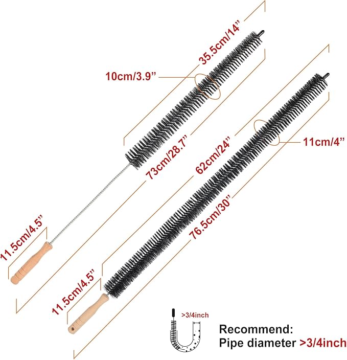 Dryer Cleaner Vent Brush - 70cm or 75cm Long Flexible Dryer Vent Cleaner & - Image 3