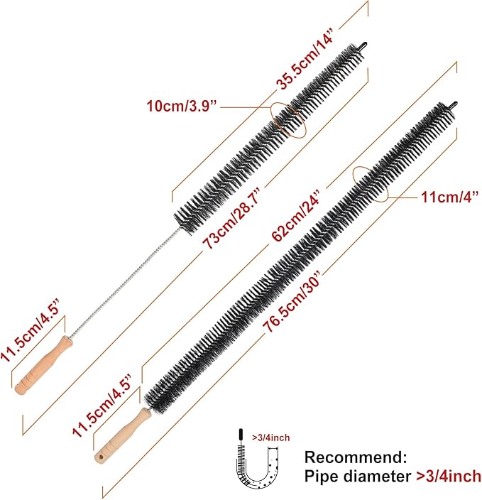Dryer Cleaner Vent Brush - 70cm or 75cm Long Flexible Dryer Vent Cleaner & - Image 3