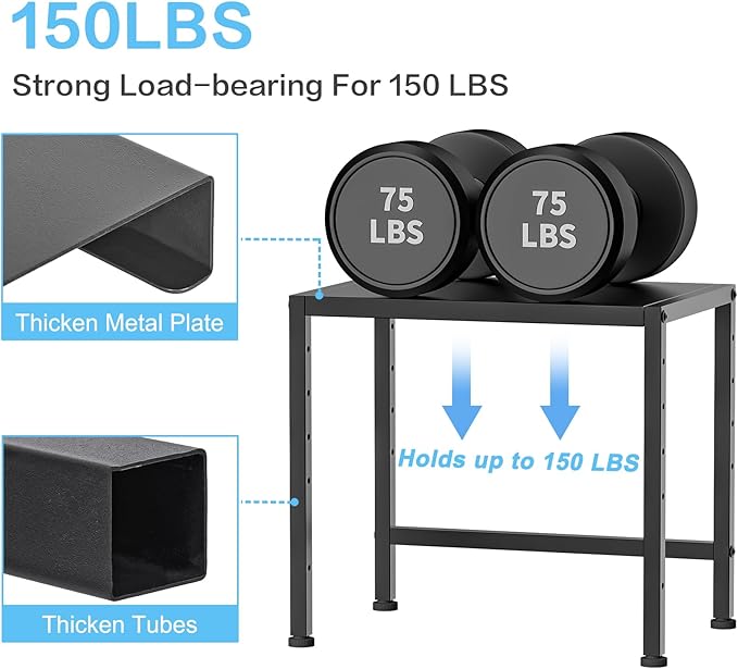 17.3 Inches Metal Storage Shelves, 150LBS Heavy Duty Shelving Units and Storage - Image 3