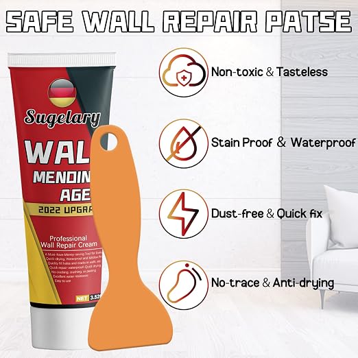 Drywall Patch Repair Kit with Scraper, Plaster Dent Repair and Wood Scratch - Image 2