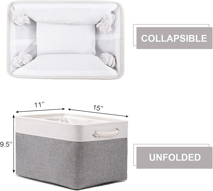 HNZIGE Large Fabric Storage Baskets - Image 5