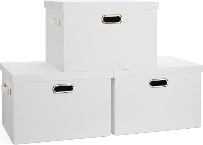 Large 17" 36 Quart Collapsible Stackable Storage Bins by GraciadecoStorage