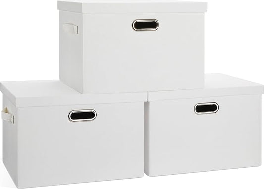 Large 17" 36 Quart Collapsible Stackable Storage Bins by GraciadecoStorage