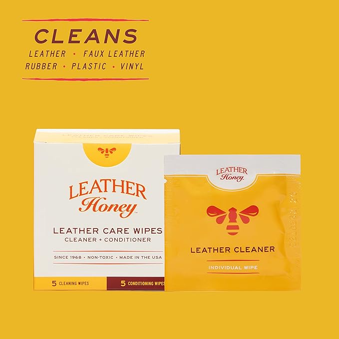 Leather Honey Leather Wipe Kit: Clean & Restore On-The-Go. - Image 3