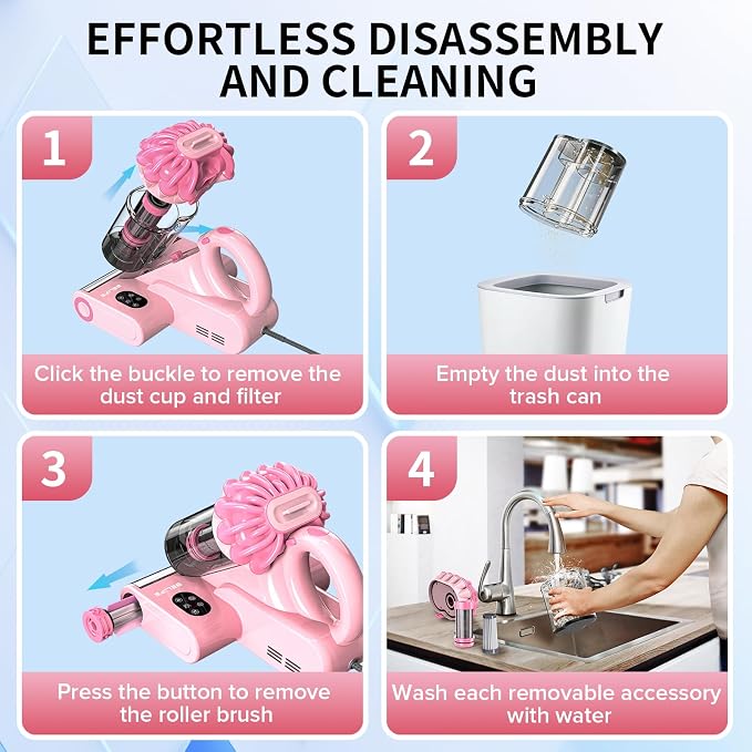 Belife M8 Mattress Vacuum Cleaner, 18Kpa Bed Vacuum Cleaner - Image 8