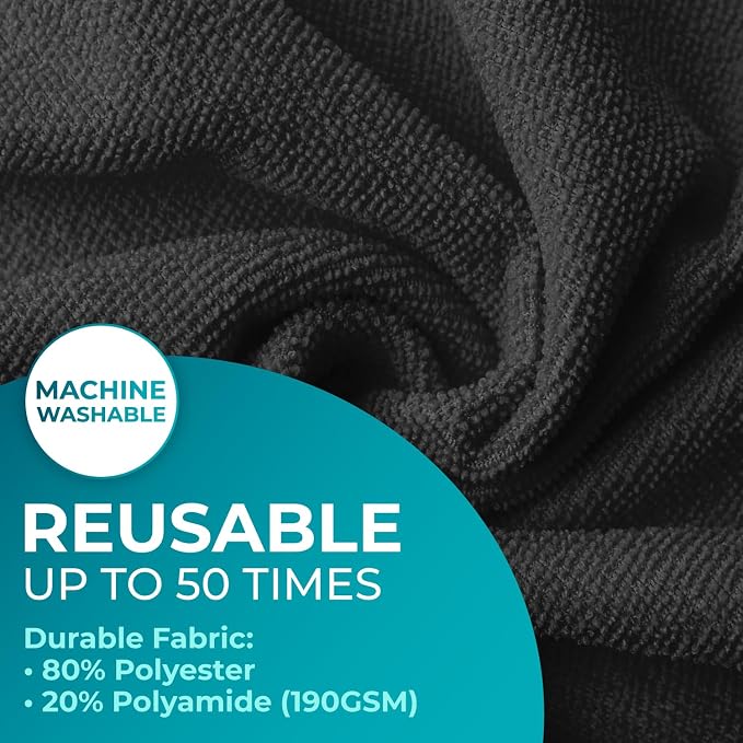 100 Pack Microfiber Cleaning Cloth Roll - Image 4