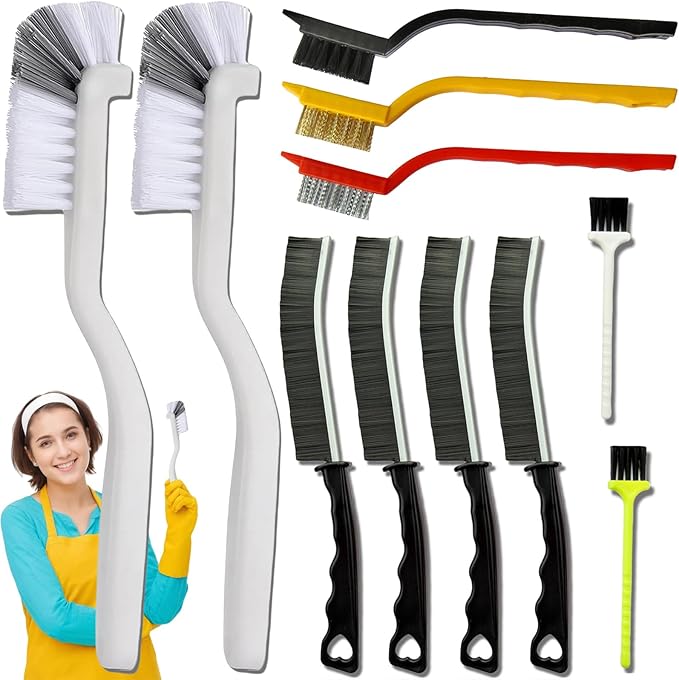 11Pcs Crevice Cleaning Brush, Gap Cleaning Brush by CRAFNEW