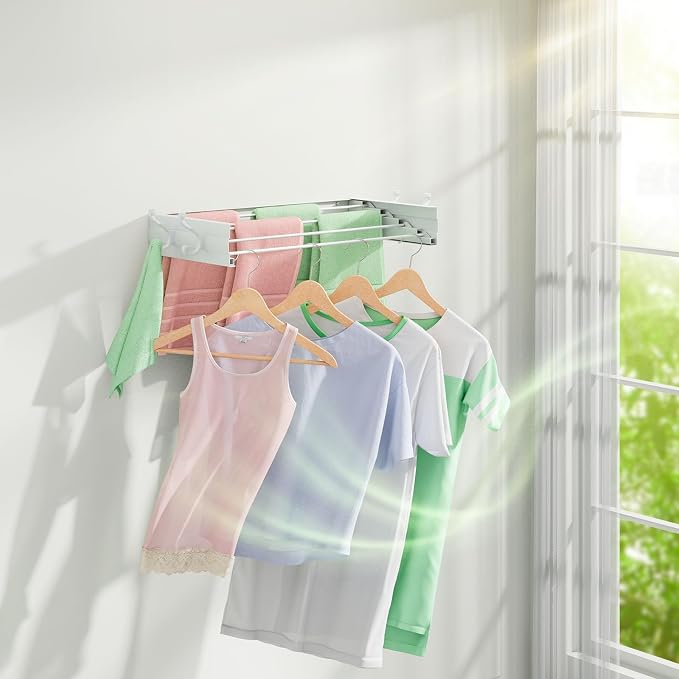 Wall Mounted Clothes Drying Rack - Image 9