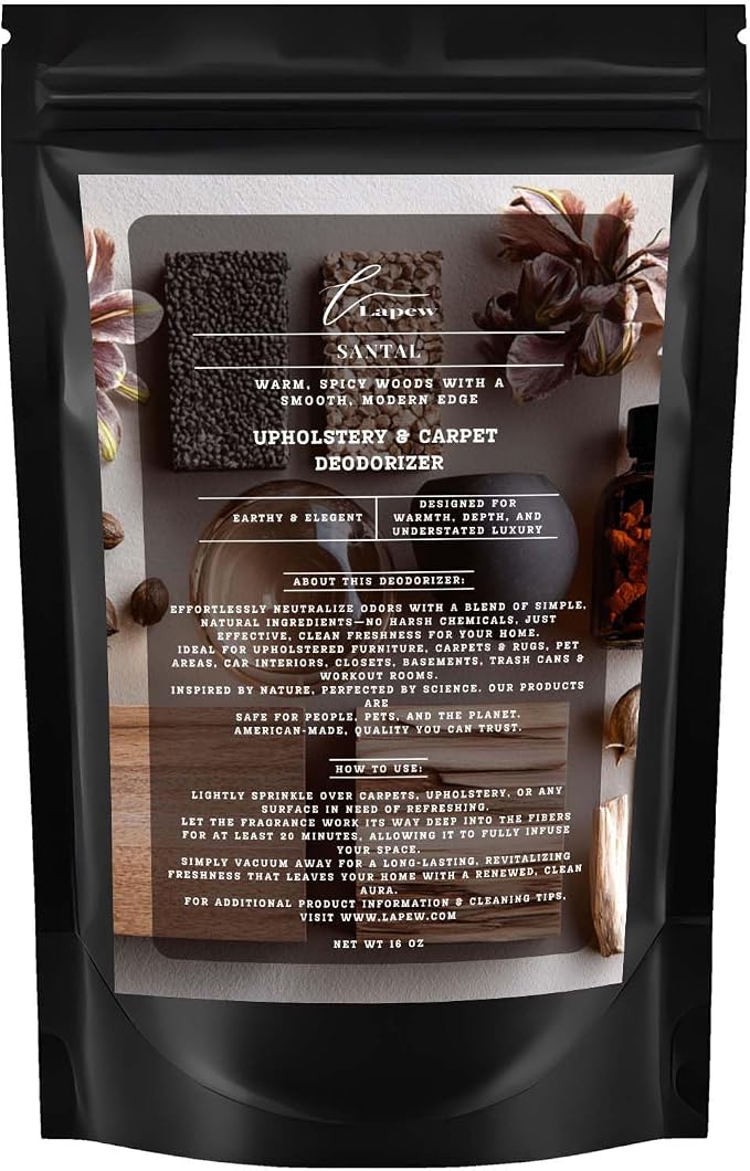 Santal Carpet Freshener Powder: Powerful Odor Eliminator by Lapew