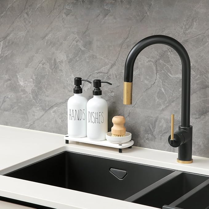MOMEEMO White Soap Dispenser Set Comes - Image 3