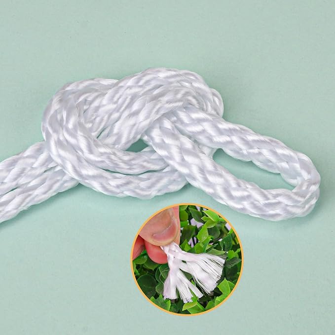 1/4 Inch White Polyester Rope - Image 3