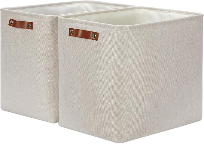 DULLEMELO Extra Large Storage Baskets, Fabric Storage Bins by DULLEMELO
