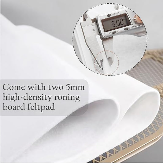 Ironing Board Cover with Two 5MM Thick Feltpads, Fits Standard Ironing Boards - Image 2