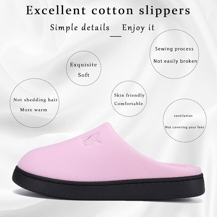 Memory Foam Slippers for Women's and Men's Casual House Shoes - Image 4