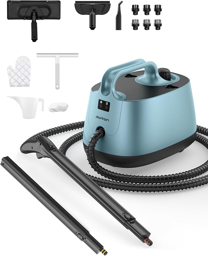 Steamer for Cleaning, Aspiron Multipurpose Portable Canister Steamer by aspiron