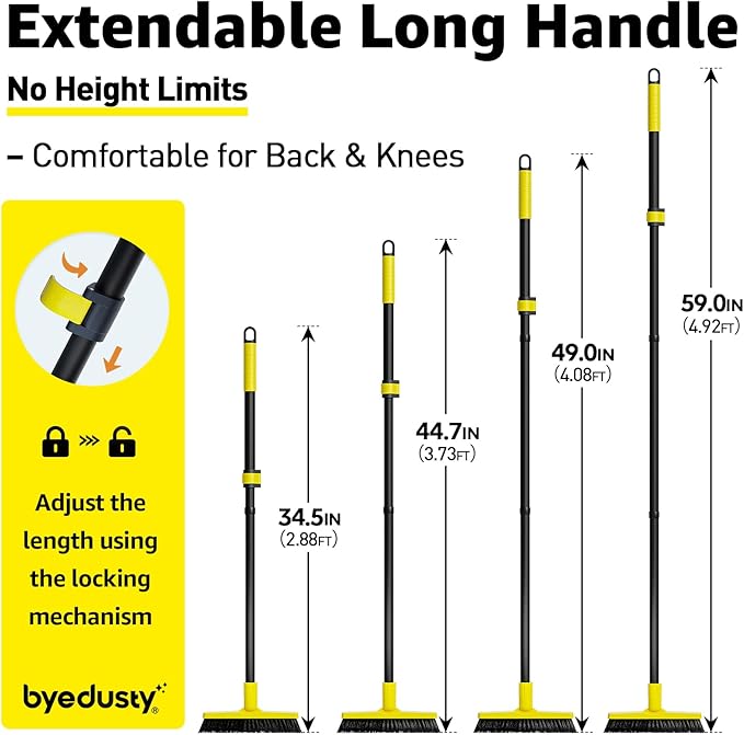 Grout Brush with Long Handle, Rotation Tile Grout Cleaning Tool, Wall Cleaner - Image 4