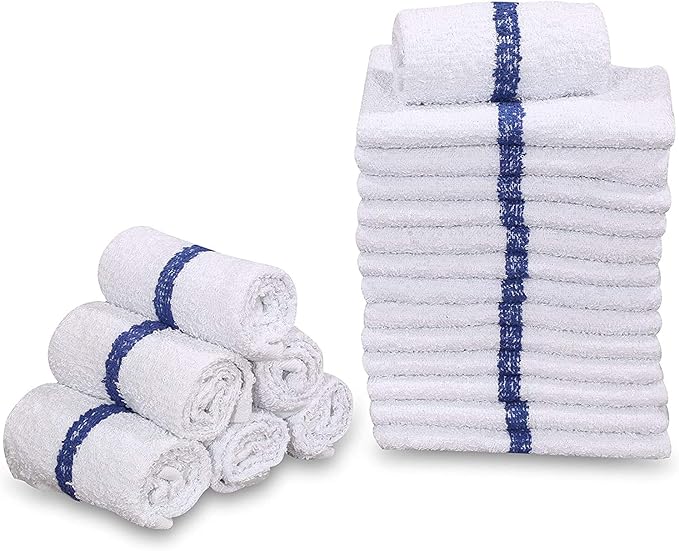GOLD TEXTILES New Cotton Blend White Restaurant Bar Mops Kitchen Towels - Image 6