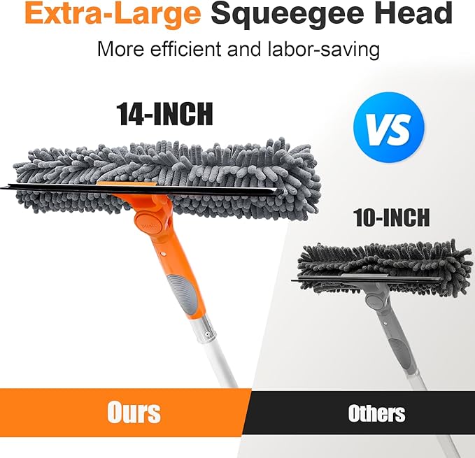 5-12ft Squeegee & 20Ft Reach Window Washer - Image 2