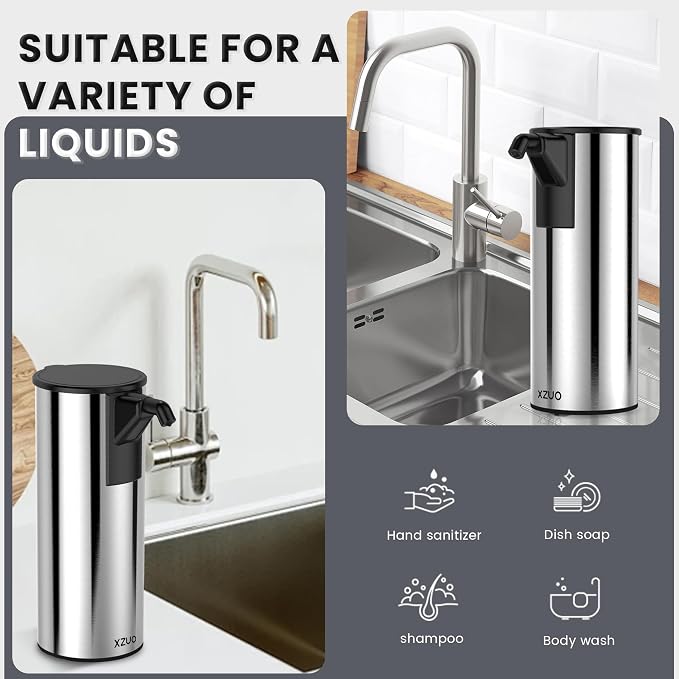 Automatic Soap Dispenser Touchless 11.8oz 4-Level Adjustment Auto Hand Soap - Image 5
