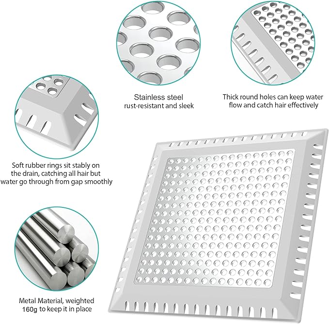 Shower Drain Hair Catcher/Drain Strainer/Shower Drain Cover - Image 4