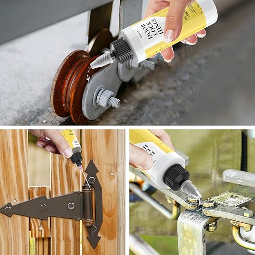 Qucship Upgraded Squeaky Hinge & Lock Lubricant Kit - 4 oz + 1 oz Needle Combo - Image 5