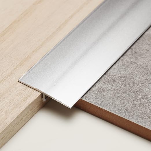 3Pcs Aluminum T Molding Trim & Floor Transition Strips, Flat Divider Strip by AllAboutTrimMoldings