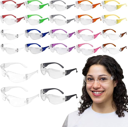 SAFE HANDLER Hyline Anti-Fog Color Safety Glasses Variety, Impact Resistant by BisonLife