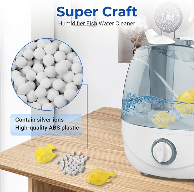 Funmit 6 Pack Universal Humidifier Cleaner Fish Compatible - Image 2