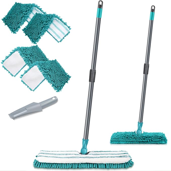 MASTERTOP Microfiber Flat Mop, Double-Sided Dust Mop by MASTERTOP