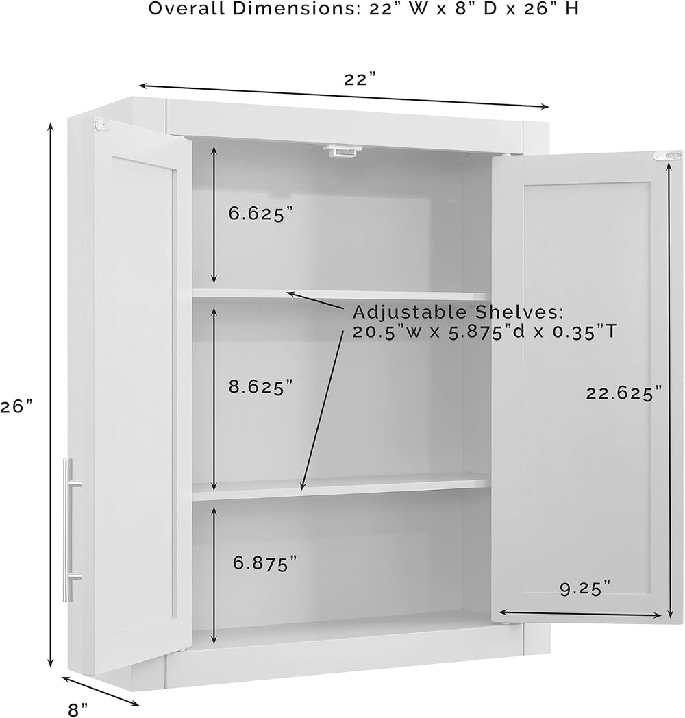 Crosley Furniture Savannah Medicine Cabinet, Wall Mount