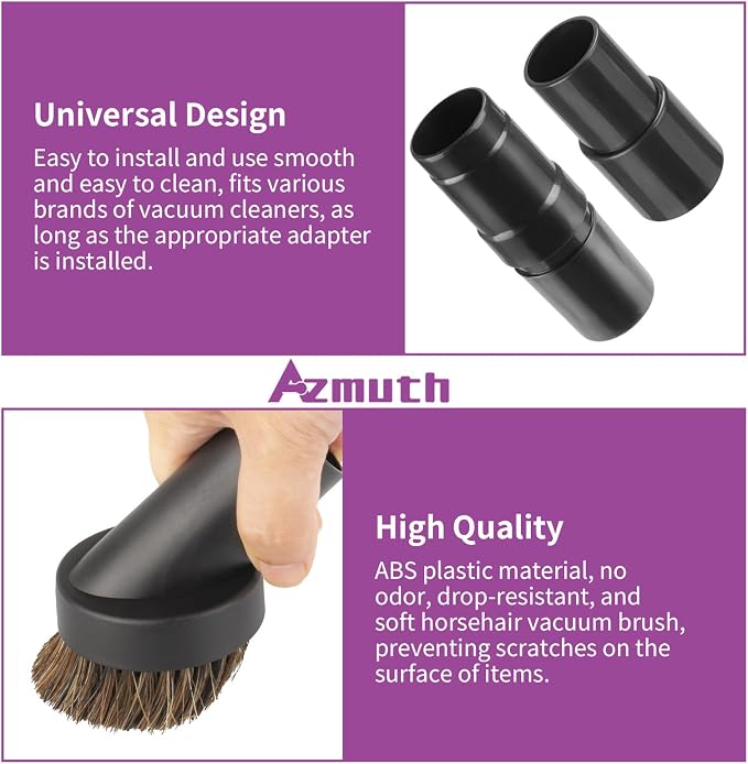 3 Pcs 25mm Soft Horsehair Vacuum Brush Attachment - Image 4