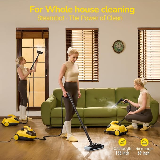 Steam Cleaner with 28-in-1 powerful, deep cleaning - Image 9