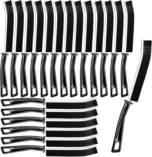 20 Pcs Crevice Cleaning Brush, Bathroom Gap Brush, Grout Cleaner Brush Hard by AcceLeah