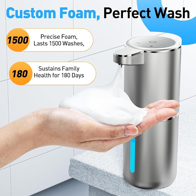 Automatic Foaming Soap Dispenser Foaming Hand Sanitizer Touchless 1500mAh Soap - Image 6