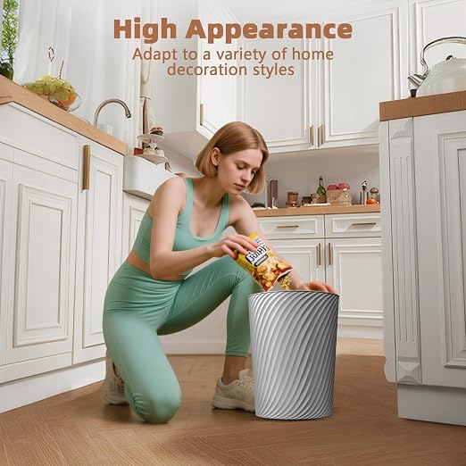 Small Trash Can 3 Pack 1.8 Gallons, Bathroom Trash Can & Garbage Can - Image 8