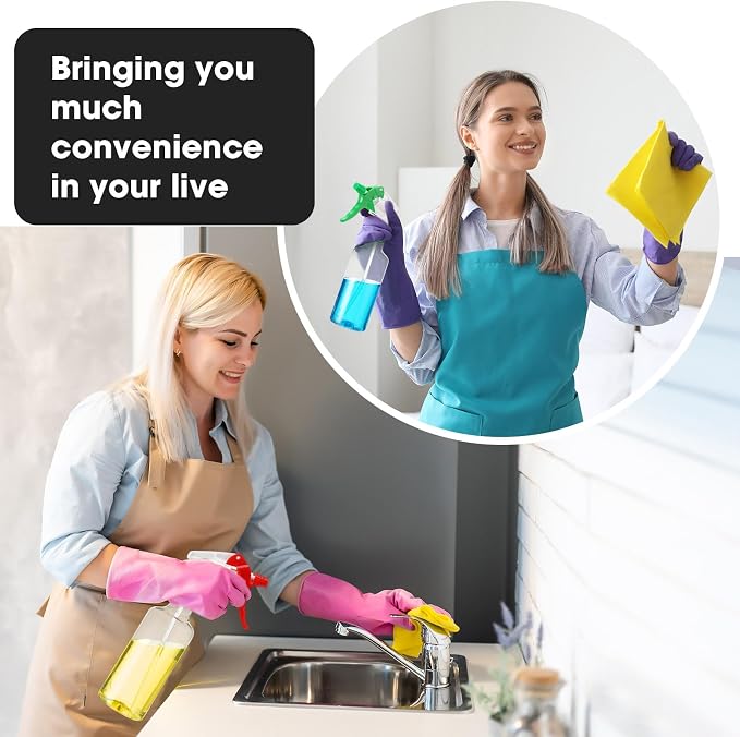 Eccliy 12 Pcs 16 Oz Plastic Spray Bottle, Adjustable Empty Reusable Sprayer - Image 6